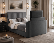 Luxury Dark Grey TV Bed Frames
