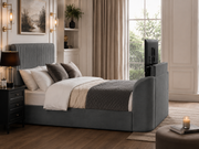 Luxury Dark Grey TV Bed Frames