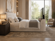 Chicago Beige Ottoman Storage TV Bed