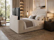 Chicago Beige Ottoman Storage TV Bed